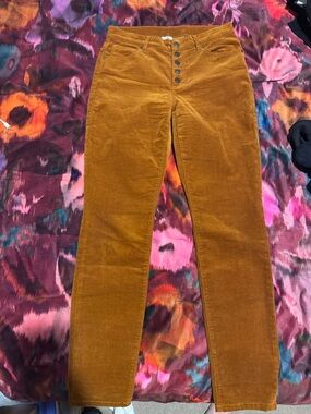 CAbi Rust-Toned Corduroy Pants -Size 6